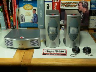 LaserShield motion detectors and receiver
