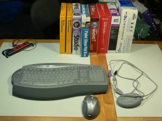 MS Wireless comfort: Keyboard, mouse, and transmitter