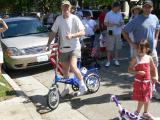 Ed on his electric bicycle.