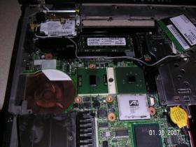 Dothan CPU in place